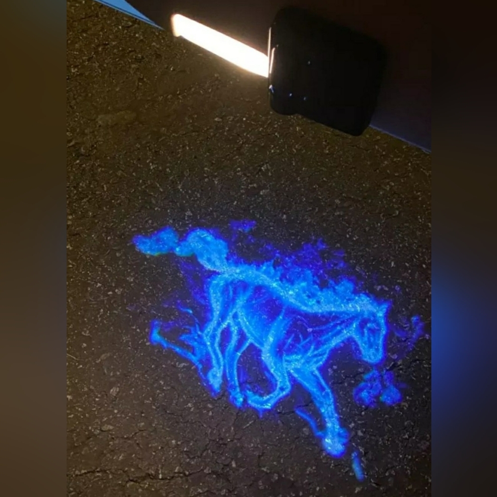 2 Universal wireless Mustang horse Projector car door Led Lights Choose Color